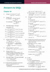 Research paper thumbnail of Answers to self-assessment questions Cambridge International A Level Physics Cambridge International AS and A Level Physics Chapter 30 Answers to SAQs