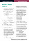 Research paper thumbnail of Answers to self-assessment questions Cambridge International A Level Physics Cambridge International AS and A Level Physics Chapter 32