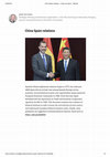 Research paper thumbnail of China's bilateral relations with Spain