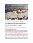 Research paper thumbnail of "Circus Maximus oder Kolosseum: Für die Römer keine Frage." AGON: Alte Geschichte Online News.