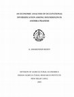 Research paper thumbnail of AN ECONOMIC ANALYSIS OF OCCUPATIONAL DIVERSIFICATION AMONG HOUSEHOLDS IN ANDHRA PRADESH