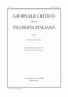 Research paper thumbnail of Il demone di Socrate nel medioplatonismo, «Giornale Critico della Filosofia Italiana», XCVII (XCIX) 1 (2018), pp. 56-75.