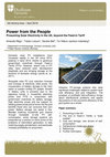 Research paper thumbnail of (2018) Power from the People. Prosuming Solar Electricity in the UK, beyond the Feed-in Tariff. DEI Briefing Paper - April 2018 (with Rêgo, A.; Bell, S. & inderberg, T. H. J.)