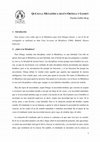 Research paper thumbnail of Qué es la Metafísica según José Ortega y Gasset