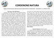 Research paper thumbnail of 2018 ottobre; due articoli in "CORDENONS NATURA" n.4