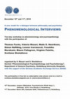 Research paper thumbnail of PHENOMENOLOGICAL INTERVIEWS Two-day workshop on phenomenology and psychopathology,10-11th December 2018; , Heidelberg