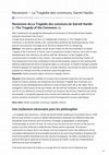 Research paper thumbnail of Recension  "La Tragédie des communs" Garret Hardin