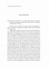 Research paper thumbnail of Recensione in Antonianum 93 (2018), pp. 857-861, a FELICE ACCROCCA, Francesco e i suoi frati. Dalle origini ai Cappuccini, (Bibliotheca seraphico-capuccina 105) Istituto Storico dei Cappuccini, Roma 2017, 478 pp.