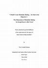 Research paper thumbnail of "I Shall Create Halakhic Ruling… for that is the Objective": The Dimension of Halakhic Ruling Thesis submitted in partial fulfillment of the requirements for the degree of "DOCTOR OF PHILOSOPHY"