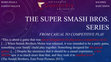 Research paper thumbnail of Presentation: The Super Smash Bros Series, from casual to competitive play