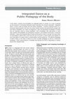 Research paper thumbnail of Integrated dance as a public pedagogy of the body