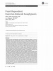 Research paper thumbnail of Food-Dependent Exercise-Induced Anaphylaxis