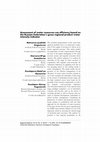 Research paper thumbnail of Assessment of water resources use efficiency based on the Russian Federation's gross regional product water intensity indicator Chernova Ol'ga Anatolievna