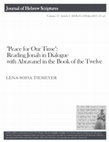 Research paper thumbnail of "Peace for Our Time": Reading Jonah in Dialogue with Abravanel in the Book of the Twelve