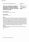 Research paper thumbnail of Towards a multi-scalar reading of informality in Delft, South Africa: Weaving the 'everyday' with wider structural tracings