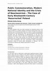 Research paper thumbnail of M. Getka-Kenig, Public Commemoration, Modern National Identity and the Crisis of Neoclassicism -The Case of Early Nineteenth-Century 'Resurrected' Poland, RIHA Journal 0207, 30 March 2019, URL: https://www.riha-journal.org/articles/2019/0207-getka-kenig-EN