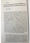 Research paper thumbnail of The Role of Famagusta in Genoese Maritime Routes between the Fourteenth and Fifteenth Centuries, in Famagusta Maritima: Mariners, Merchants, Pilgrims and Mercenaries, ed. M. Walsh, Leiden, Brill, 2019 (Brill’s Studies in Maritime History, 7), pp. 130-143.