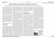 Research paper thumbnail of Hacke Rez Kiessling, Die undeutlichen Deutschen. Eine ideengeschichtliche Archäologie der Bundesrepublik 2012 SZ