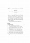 Research paper thumbnail of Where is electromagnetic energy located