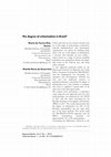 Research paper thumbnail of The degree of urbanisation in Brazil