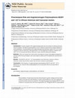 Research paper thumbnail of Preeclampsia Risk and Angiotensinogen Polymorphisms M235T and AGT -217 in African American and Caucasian Women