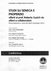 Research paper thumbnail of Presentazione degli "Studi su Seneca e Properzio" offerti a R. Gazich. Brescia, 23 aprile 2012