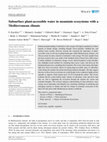 Research paper thumbnail of Subsurface plant-accessible water in mountain ecosystems with a Mediterranean climate