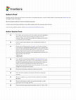 Research paper thumbnail of Author Queries Form