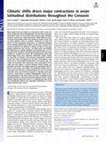 Research paper thumbnail of Climatic shifts drove major contractions in avian latitudinal distributions throughout the Cenozoic