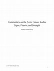 Research paper thumbnail of Commentary on the Jyotis Canon: Zodiac Signs, Planets, and Strength