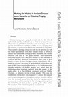 Research paper thumbnail of Marking the Victory in Ancient Greece: some Remarks on Classical Trophy Monuments