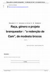 Research paper thumbnail of Raça, gênero e projeto branqueador : “a redenção de Cam”, de modesto brocos