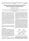 Research paper thumbnail of IRJET- WIRELESS POWER TRANSFER SYSTEM USING PULSE DENSITY MODULATION BASED FULL BRIDGE COVERTER