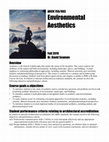 Research paper thumbnail of Environmental Aesthetics (ARCH 750 & 803)