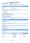 Research paper thumbnail of NonSterile Ultrasound Gel Safety Data Sheet