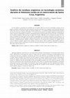 Research paper thumbnail of Análisis de residuos orgánicos en tecnología cerámica
durante el Holoceno tardío en el centro-oeste de Santa
Cruz, Argentina