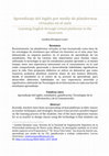 Research paper thumbnail of 2019, vol4, num2. Aprendizaje del inglés por medio de plataformas virtuales en el aula