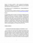 Research paper thumbnail of La descolonización epistemológico-pedagógica será desobediente o no será