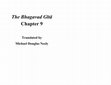 Research paper thumbnail of The Bhagavad Gītā: Chapter 9