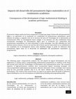 Research paper thumbnail of 2016, vol3, num1. Impacto del desarrollo del pensamiento lógico matemático en el rendimiento académico