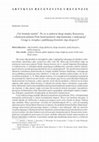 Research paper thumbnail of „Vie formula iustitie”. Po co w połowie drogi między Kruszwicą a Kaliszem palatyn Piotr kazał postawić słup kamienny z inskrypcją? Uwagi w związku z publikacją Koniński słup drogowy, "Kwartalnik Historii Kultury Materialnej" 66/3 (2018): 391–406