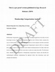 Research paper thumbnail of Membership Categorisation Analysis. (2019) Sage Research Methods. Richard Fitzgerald & Shing Hung Au-Yeung