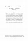 Research paper thumbnail of We are all Bayesian, everyone is not a Bayesian