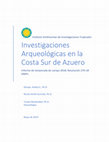 Research paper thumbnail of Investigaciones Arqueológicas en la Costa Sur de Azuero