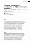 Research paper thumbnail of Enfiteutas, propietarios y arrendatarios en el departamento de Humahuaca Estructura social y distribución de la riqueza en la década de 1860