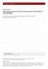 Research paper thumbnail of The Conservation of the Environment in Ecuador’s Constitution, in “Materiali per una storia della cultura giuridica”, 2, 2017, p. 359-382.