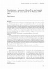 Research paper thumbnail of Subordinaciones y resistencias al desarrollo en una formación social de fronteras: la cuenca media del río Pilcomayo (1997- 2007).