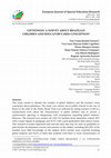 Research paper thumbnail of European Journal of Special Education Research GIFTEDNESS: A SURVEY ABOUT BRAZILIAN CHILDREN AND EDUCATOR'S (MIS) CONCEPTION i