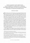 Research paper thumbnail of "Cristo, martiri e santi: breve nota sulle cosiddette gammadiae e l’origine del simbolismo spirituale nelle raffigurazioni cristiane e giudaiche dei primi secoli", in Annales Theologici 33, 1 (2019), pp. 189-206.