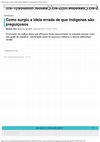 Research paper thumbnail of Entrevista - Como surgiu a ideia errada de que indigenas sao preguicosos Nexo Jornal 28/11/2019